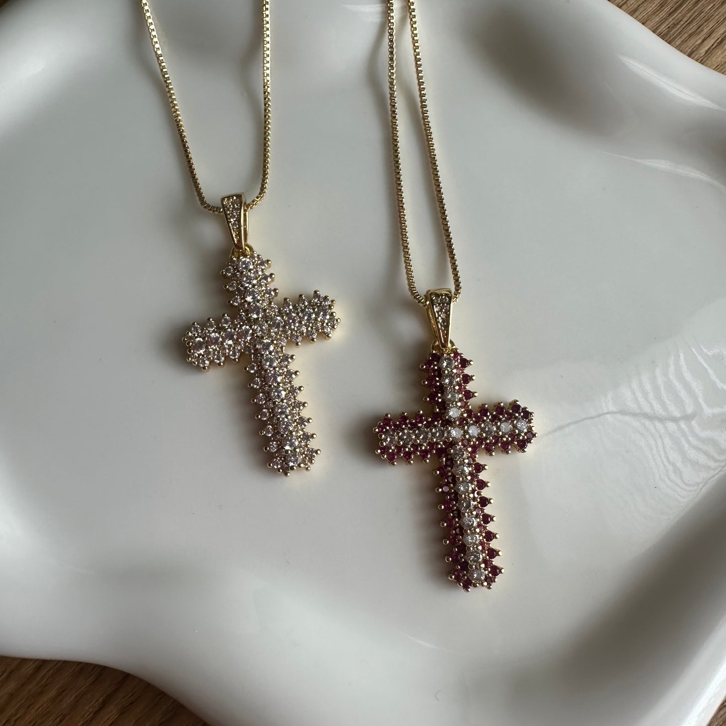 Crystal Cross Necklace