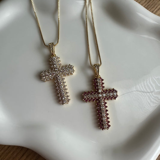 Crystal Cross Necklace